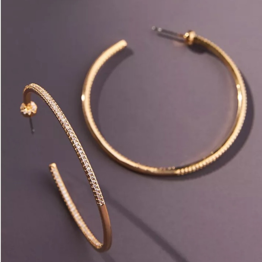 NWT Pave open hopper earrings